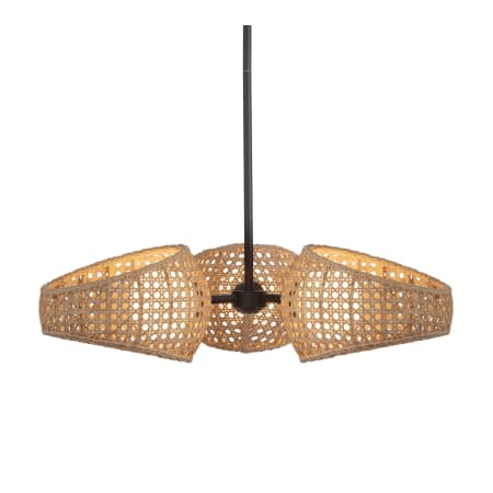 A large image of the Kuzco Lighting CH20625 Black / Opal Glass