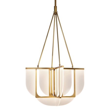 A large image of the Kuzco Lighting CH336830 Vintage Brass