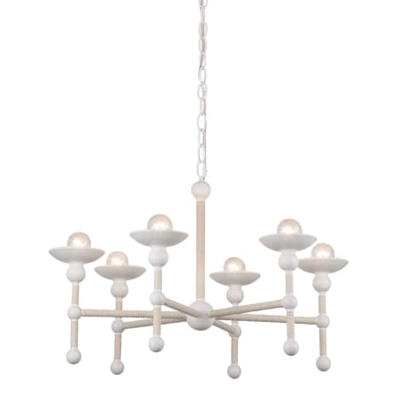 A large image of the Kuzco Lighting CH343625 Matte White / Natural Cotton
