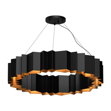A large image of the Kuzco Lighting CH58040 Black / Gold