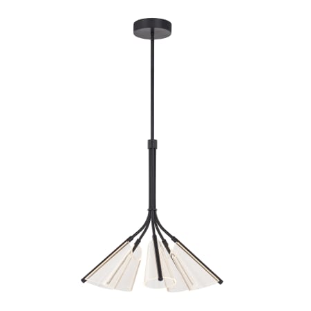 A large image of the Kuzco Lighting CH62628 Black / Light Guide