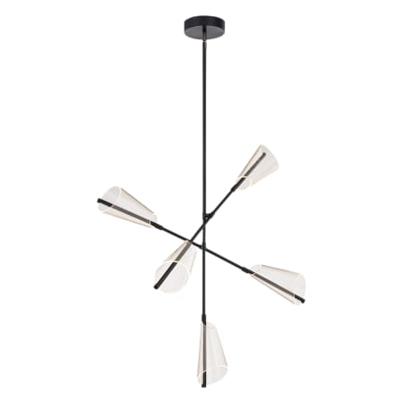 A large image of the Kuzco Lighting CH62737 Black / Light Guide