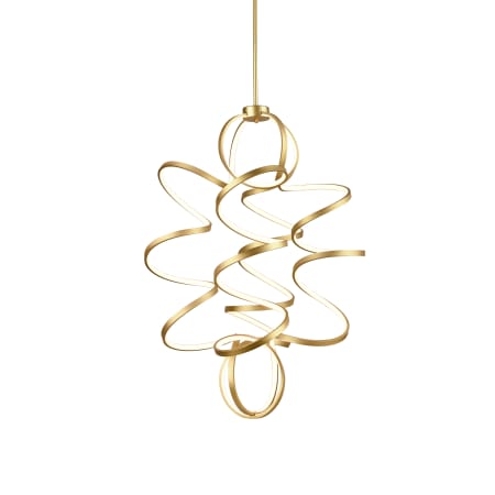 A large image of the Kuzco Lighting CH93941 Antique Brass