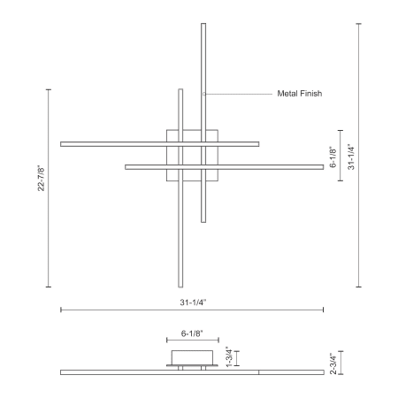 A large image of the Kuzco Lighting FM18232 Alternate Image