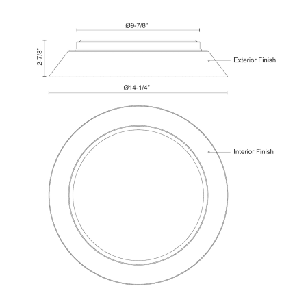 A large image of the Kuzco Lighting FM43414 Alternate Image