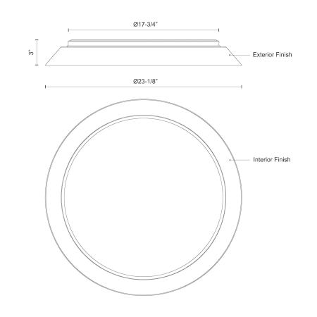 A large image of the Kuzco Lighting FM43423 Alternate Image