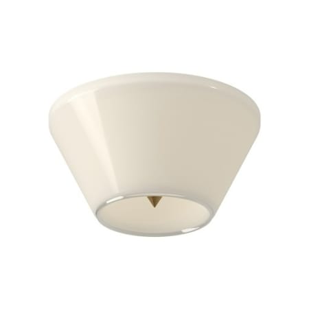 A large image of the Kuzco Lighting FM45707 Brushed Gold / Glossy Opal