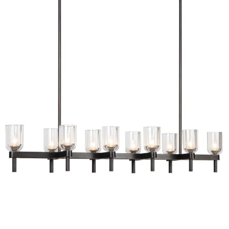 A large image of the Kuzco Lighting LP338052 Urban Bronze / Clear Crystal