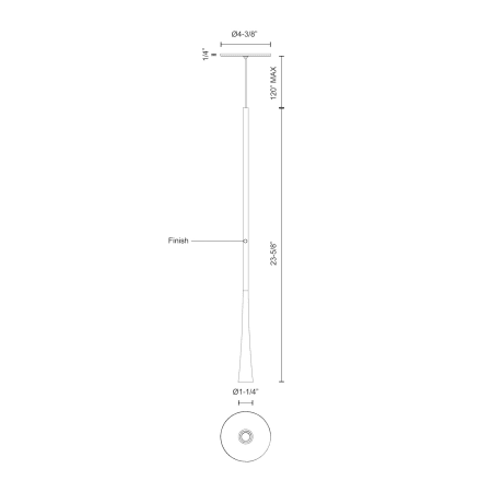 A large image of the Kuzco Lighting PD15824 Alternate Image