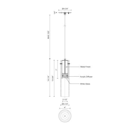 A large image of the Kuzco Lighting PD21703 Alternate Image