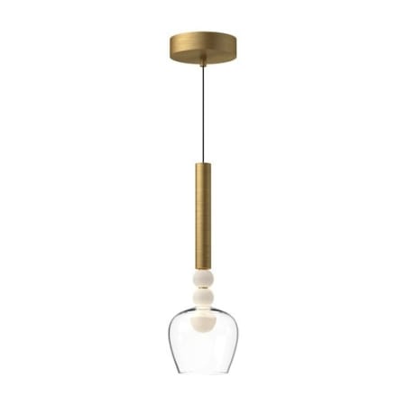 A large image of the Kuzco Lighting PD30501 Brushed Gold / Clear Glass