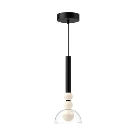 A large image of the Kuzco Lighting PD30502 Black / Clear Glass