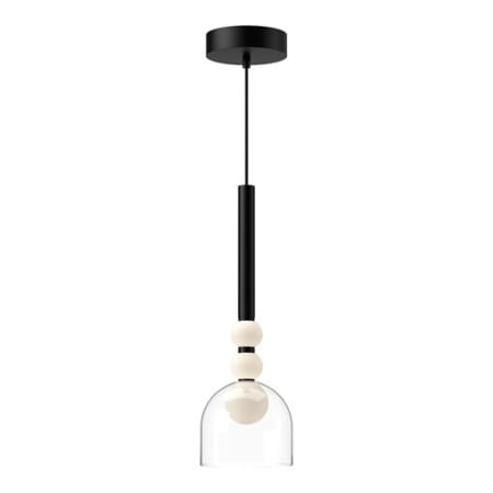 A large image of the Kuzco Lighting PD30505 Black / Clear Glass