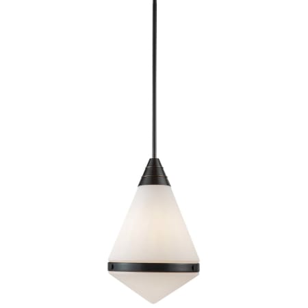 A large image of the Kuzco Lighting PD348022 Urban Bronze / Matte Opal Glass