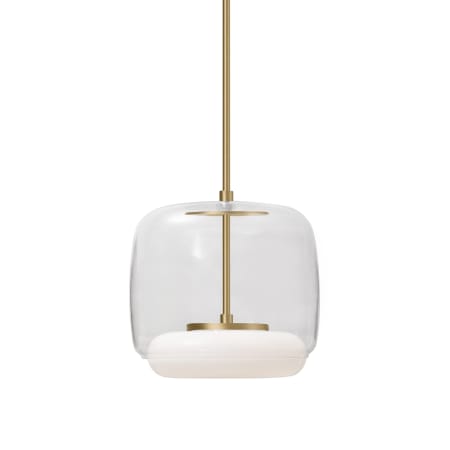 A large image of the Kuzco Lighting PD70610 Clear / Brushed Gold