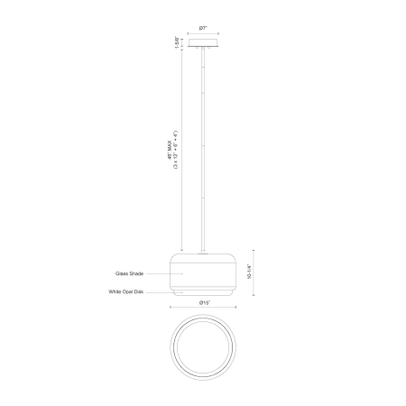 A large image of the Kuzco Lighting PD70615 Alternate Image