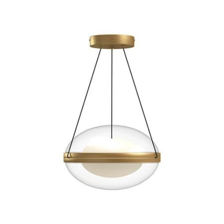 A large image of the Kuzco Lighting PD76312 Brushed Gold / Opal Glass