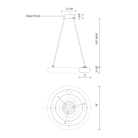 A large image of the Kuzco Lighting PD80718 Alternate Image