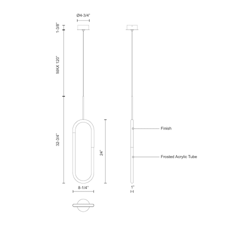 A large image of the Kuzco Lighting PD95108 Alternate Image