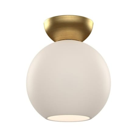 A large image of the Kuzco Lighting SF59708 Brushed Gold / Opal Glass