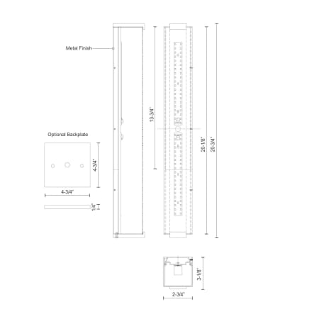 A large image of the Kuzco Lighting VL47221 Alternate Image