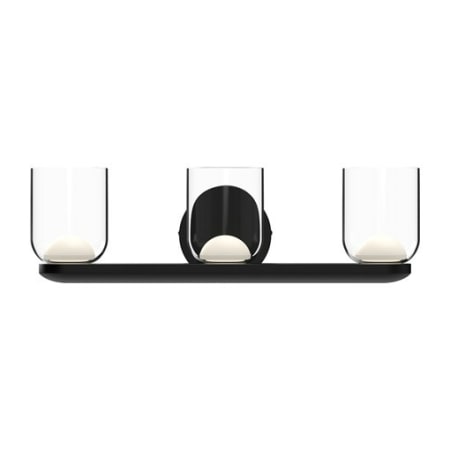 A large image of the Kuzco Lighting VL52520 Black / Clear Glass