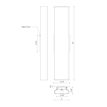 A large image of the Kuzco Lighting VL60220 Alternate Image