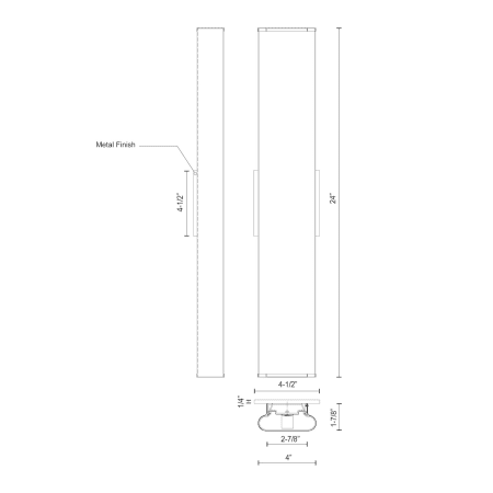 A large image of the Kuzco Lighting VL60224 Alternate Image