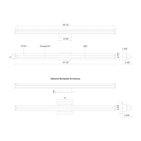 A large image of the Kuzco Lighting VL60637 Alternate Image