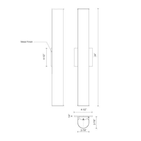 A large image of the Kuzco Lighting VL61224 Alternate Image