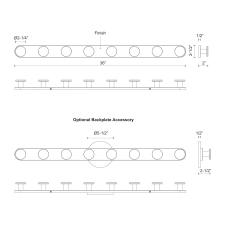 A large image of the Kuzco Lighting VL63336 Alternate Image