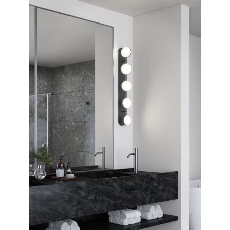 Kuzco Lighting VL72237-BK-UNV Black Novel 5 Light 37