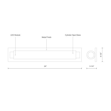 A large image of the Kuzco Lighting VL7524 Alternate Image