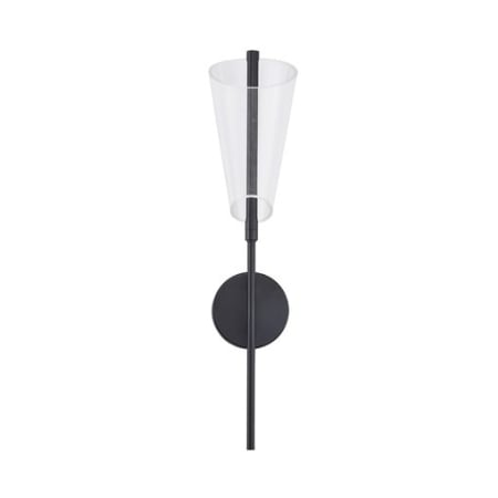 A large image of the Kuzco Lighting WS62524 Black / Light Guide