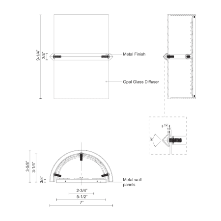 A large image of the Kuzco Lighting WS63209 Alternate Image