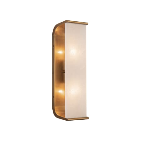 A large image of the Kuzco Lighting WV327015 Vintage Brass / Alabaster