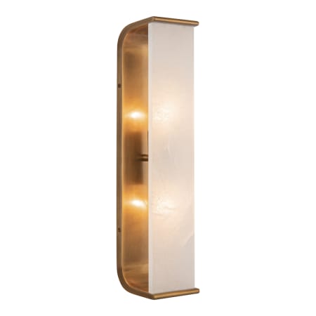 A large image of the Kuzco Lighting WV327019 Vintage Brass / Alabaster