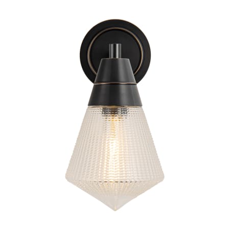 A large image of the Kuzco Lighting WV348106 Urban Bronze / Clear Prismatic Glass