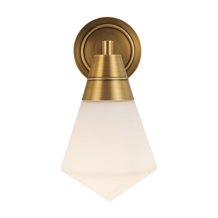 A large image of the Kuzco Lighting WV348106 Vintage Brass / Matte Opal Glass