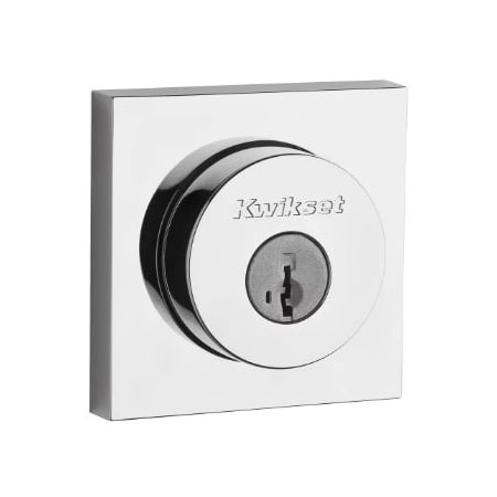 A large image of the Kwikset 158SQT Polished Chrome