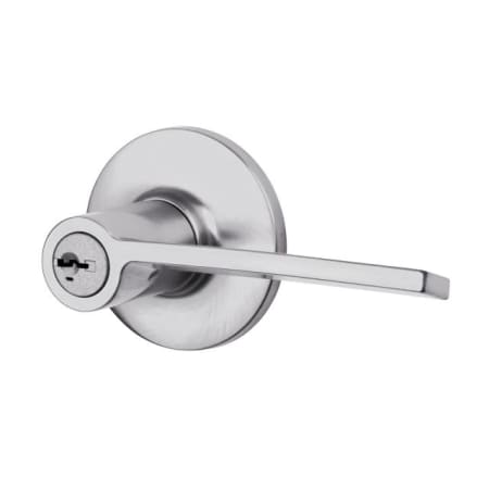 A large image of the Kwikset 438PLL-RH-S Satin Chrome