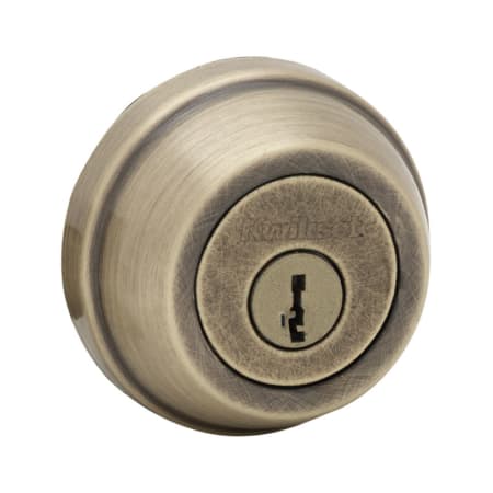 A large image of the Kwikset 785-S Antique Brass
