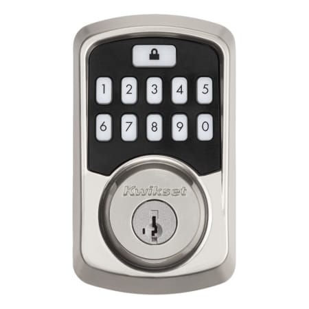 A large image of the Kwikset 942BLE Satin Nickel