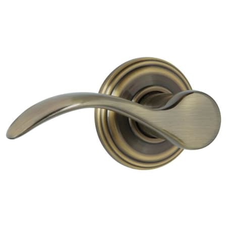 A large image of the Kwikset 967PML-RH-S Antique Brass