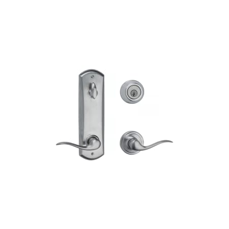 A large image of the Kwikset 508TNL-S Satin Chrome