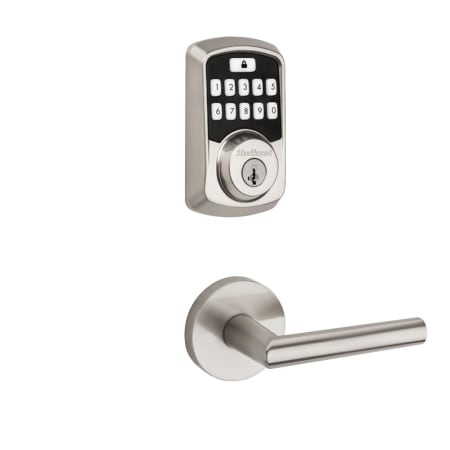 A large image of the Kwikset 154MILRDT-942BLE-S Satin Nickel