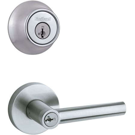 A large image of the Kwikset 156MILRDT-660-S Satin Chrome