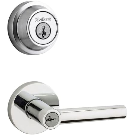 A large image of the Kwikset 156MILRDT-660CRR-S Polished Chrome