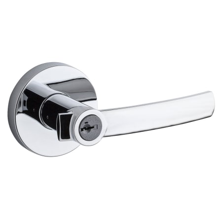 A large image of the Kwikset 156SYLRDT-S Polished Chrome