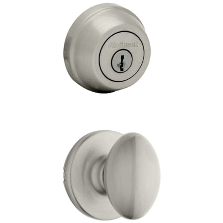 A large image of the Kwikset 200AO-780-S Satin Nickel